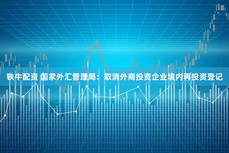 铁牛配资 国家外汇管理局：取消外商投资企业境内再投资登记
