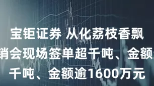 宝钜证券 从化荔枝香飘福建！产销会现场签单超千吨、金额逾1600万元