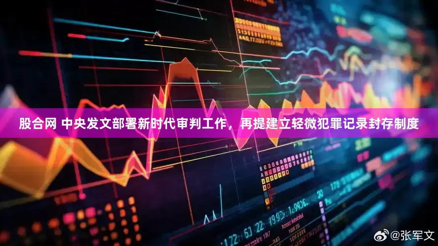 股合网 中央发文部署新时代审判工作，再提建立轻微犯罪记录封存制度