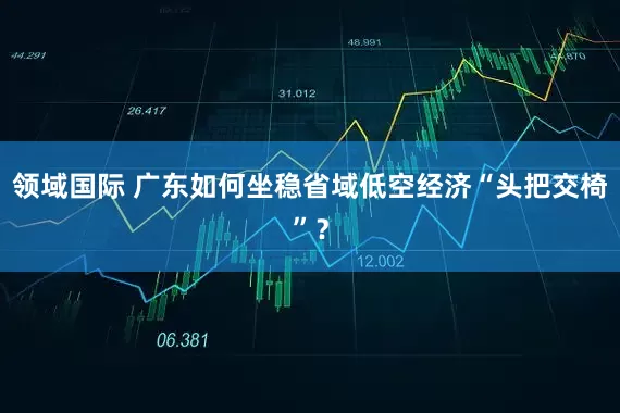 领域国际 广东如何坐稳省域低空经济“头把交椅”？
