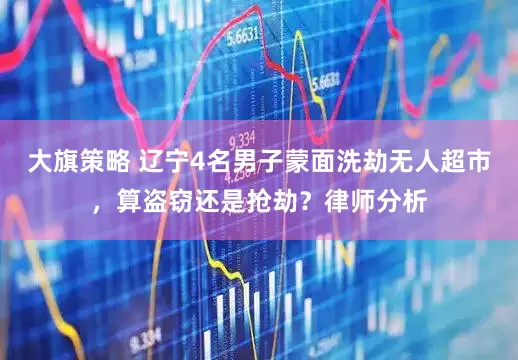 大旗策略 辽宁4名男子蒙面洗劫无人超市，算盗窃还是抢劫？律师分析