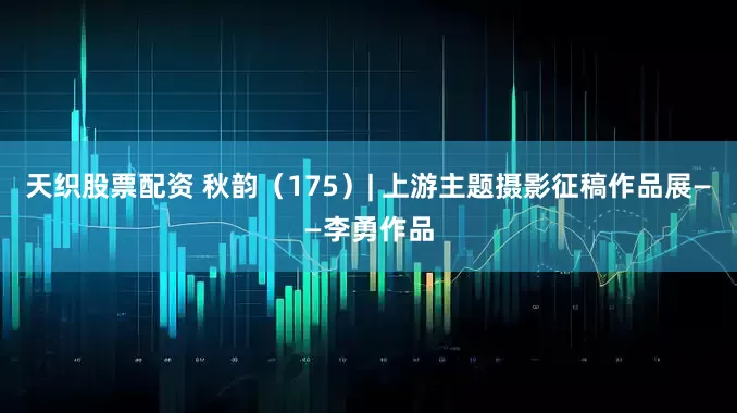 天织股票配资 秋韵（175）| 上游主题摄影征稿作品展——李勇作品