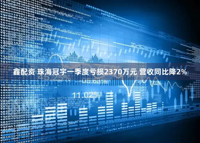 鑫配资 珠海冠宇一季度亏损2370万元 营收同比降2%